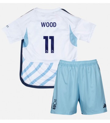 Nottingham Forest Chris Wood #11 Udebanesæt Børn 2023-24 Kort ærmer (+ korte bukser)